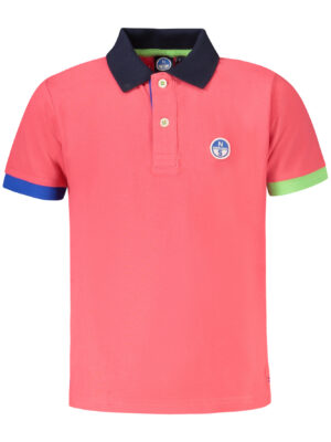 POLO NORTH SAILS MANGA CORTA NIÑO ROSA