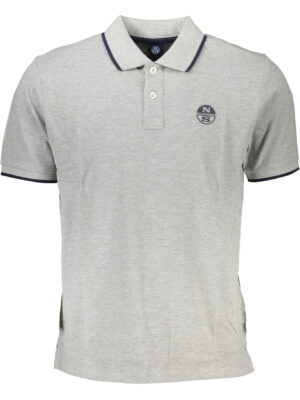 POLO MANGA CORTA HOMBRE GRIS NORTH SAILS