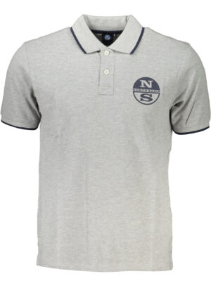 POLO MANGA CORTA HOMBRE GRIS NORTH SAILS