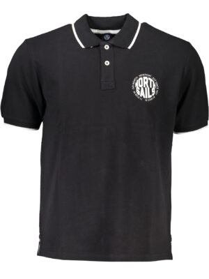 POLO MANGA CORTA HOMBRE NEGRO NORTH SAILS