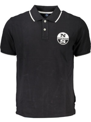 POLO MANGA CORTA HOMBRE NEGRO NORTH SAILS