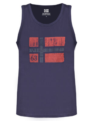 NORUEGA 1963 CAMISETA DE TIRANTES AZUL PARA HOMBRE