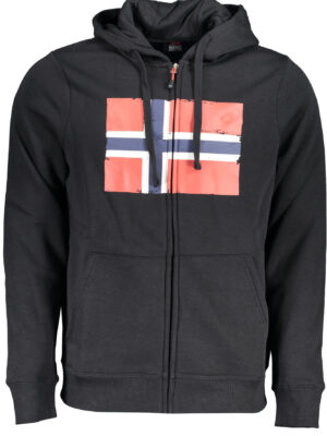 NORUEGA 1963 SUDADERA HOMBRE CREMALLERA NEGRA