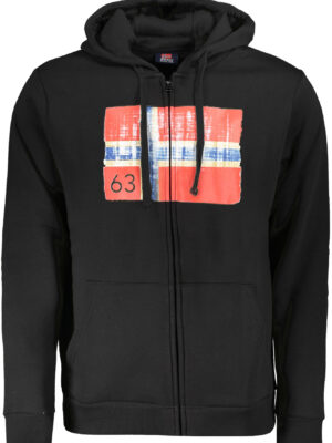 NORUEGA 1963 SUDADERA HOMBRE CREMALLERA NEGRA