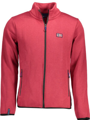 SUDADERA CON CREMALLERA ROJA DE HOMBRE NORWAY 1963