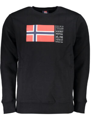 NORUEGA 1963 SUDADERA HOMBRE SIN CREMALLERA NEGRA