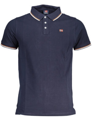 NORUEGA 1963 POLO DE MANGA CORTA PARA HOMBRE AZUL