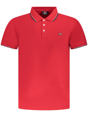 NORUEGA 1963 POLO DE MANGA CORTA PARA HOMBRE ROJO