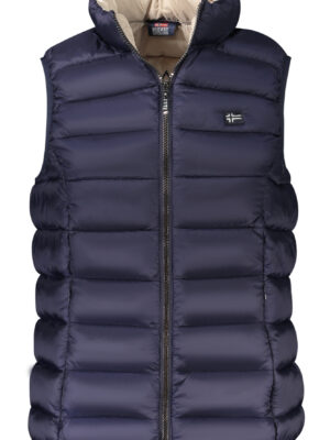 CHAQUETA AZUL SIN MANGAS DE MUJER NORUEGA 1963