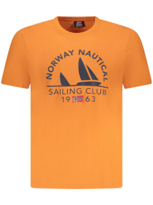 NORUEGA 1963 CAMISETA DE MANGA CORTA PARA HOMBRE NARANJA