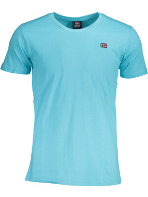 NORUEGA 1963 CAMISETA DE MANGA CORTA PARA HOMBRE AZUL