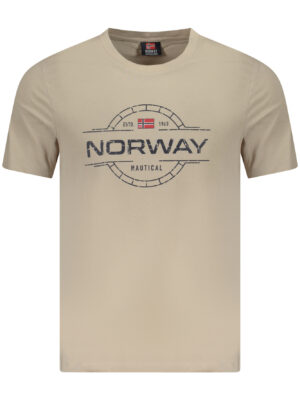 NORUEGA 1963 CAMISETA DE MANGA CORTA PARA HOMBRE BEIGE