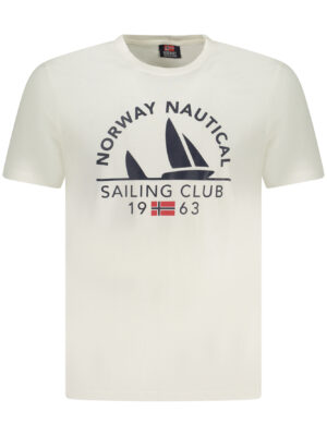 NORUEGA 1963 CAMISETA DE MANGA CORTA PARA HOMBRE BLANCA