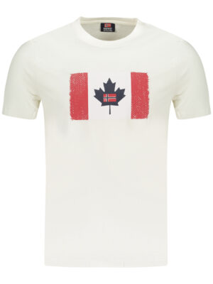 NORUEGA 1963 CAMISETA DE MANGA CORTA PARA HOMBRE BLANCA