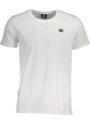NORUEGA 1963 CAMISETA DE MANGA CORTA PARA HOMBRE BLANCA