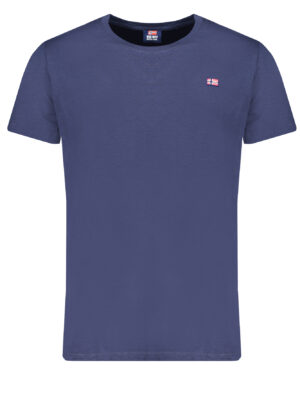 CAMISETA MANGA CORTA HOMBRE NORUEGA 1963 AZUL