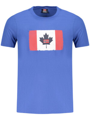 NORUEGA 1963 CAMISETA DE MANGA CORTA PARA HOMBRE AZUL