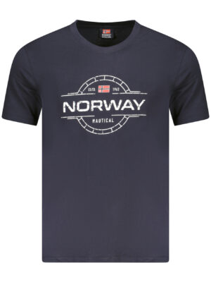 NORUEGA 1963 CAMISETA DE MANGA CORTA PARA HOMBRE AZUL