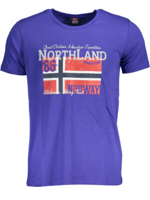 NORUEGA 1963 CAMISETA DE MANGA CORTA PARA HOMBRE AZUL
