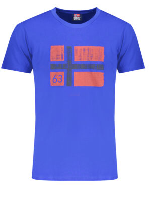 CAMISETA MANGA CORTA HOMBRE NORUEGA 1963 AZUL