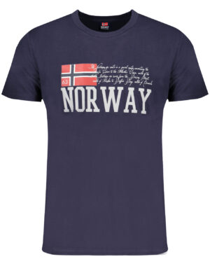 CAMISETA MANGA CORTA HOMBRE NORUEGA 1963 AZUL