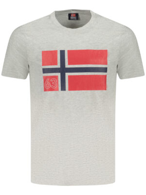 NORUEGA 1963 CAMISETA DE MANGA CORTA PARA HOMBRE GRIS