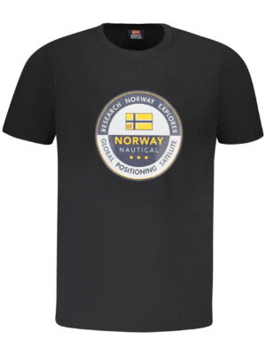 NORUEGA 1963 CAMISETA DE MANGA CORTA PARA HOMBRE NEGRA