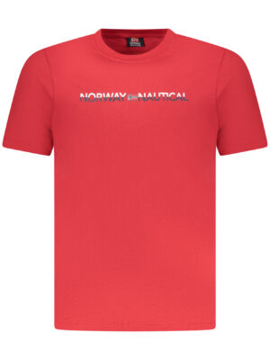 NORUEGA 1963 CAMISETA DE MANGA CORTA PARA HOMBRE ROJA