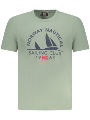 NORUEGA 1963 CAMISETA DE MANGA CORTA PARA HOMBRE VERDE