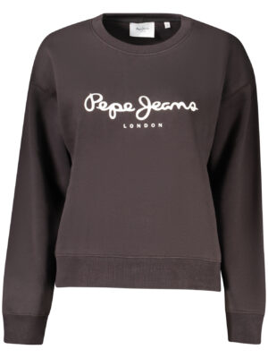 SUDADERA NEGRA CON CREMALLERA DE MUJER PEPE JEANS