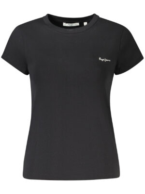 CAMISETA DE MANGA CORTA DE MUJER PEPE JEANS NEGRA