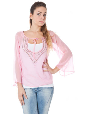 CAMISETA DE MANGA LARGA PHARD MUJER ROSA