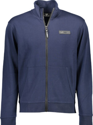SUDADERA DE HOMBRE AZUL CON CREMALLERA PLEIN SPORT