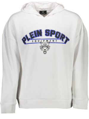 SUDADERA PLEIN SPORT SIN CREMALLERA HOMBRE BLANCO