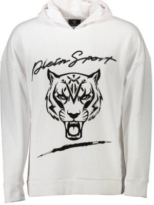 SUDADERA PLEIN SPORT SIN CREMALLERA HOMBRE BLANCO