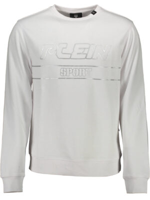 SUDADERA PLEIN SPORT SIN CREMALLERA HOMBRE BLANCO