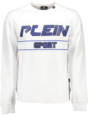 SUDADERA CON CREMALLERA PLEIN SPORT PARA HOMBRE BLANCA