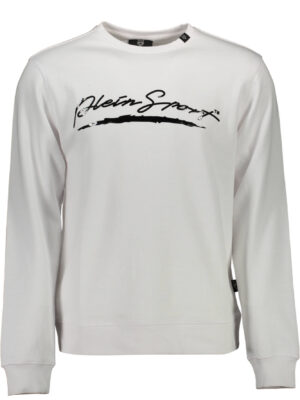 SUDADERA CON CREMALLERA PLEIN SPORT PARA HOMBRE BLANCA