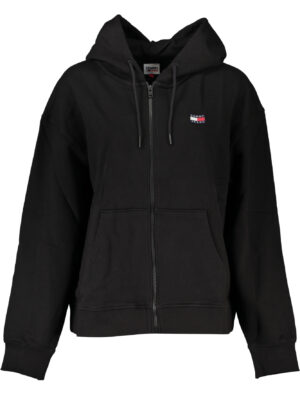 SUDADERA TOMMY HILFIGER MUJER NEGRO CREMALLERA