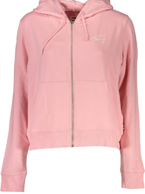 SUDADERA MUJER TOMMY HILFIGER ROSA CREMALLERA