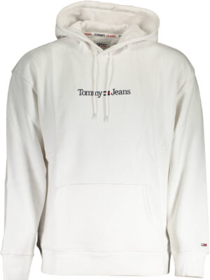 SUDADERA DE HOMBRE TOMMY HILFIGER BLANCA CON CREMALLERA