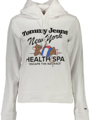 SUDADERA TOMMY HILFIGER SIN CREMALLERA MUJER BLANCA