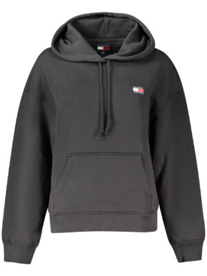 SUDADERA TOMMY HILFIGER SIN CREMALLERA MUJER NEGRA