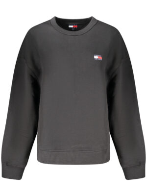 SUDADERA TOMMY HILFIGER SIN CREMALLERA MUJER NEGRA
