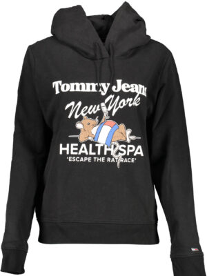 SUDADERA TOMMY HILFIGER SIN CREMALLERA MUJER NEGRA