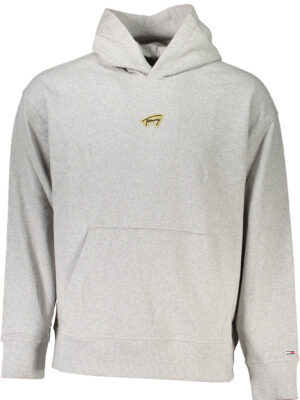 SUDADERA TOMMY HILFIGER HOMBRE GRIS SIN CREMALLERA