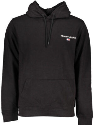 SUDADERA SIN CREMALLERA NEGRA TOMMY HILFIGER HOMBRE