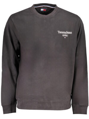 SUDADERA SIN CREMALLERA NEGRA TOMMY HILFIGER HOMBRE