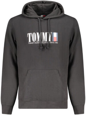 SUDADERA TOMMY HILFIGER NEGRA CON CREMALLERA PARA HOMBRE