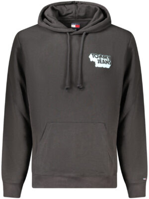 SUDADERA TOMMY HILFIGER NEGRA CON CREMALLERA PARA HOMBRE